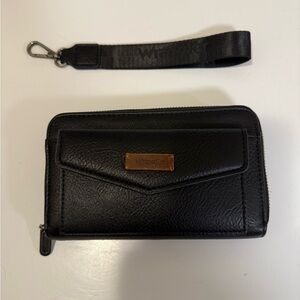 Wrangler Black Wristlet Wallet